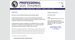 Desktop Screenshot of professionaldogtraining.org.uk