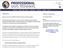 Tablet Screenshot of professionaldogtraining.org.uk